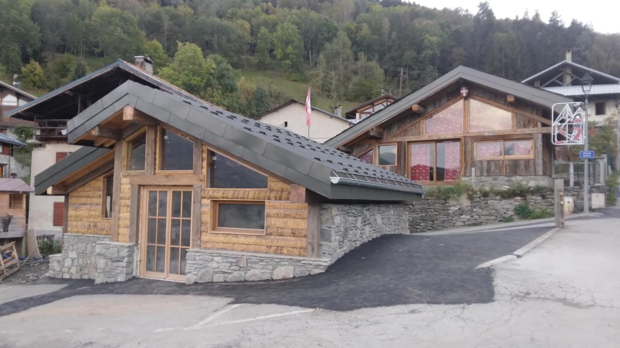 Chalet Balneo Billard La Plagne Savoie Vue Top Bagian luar foto