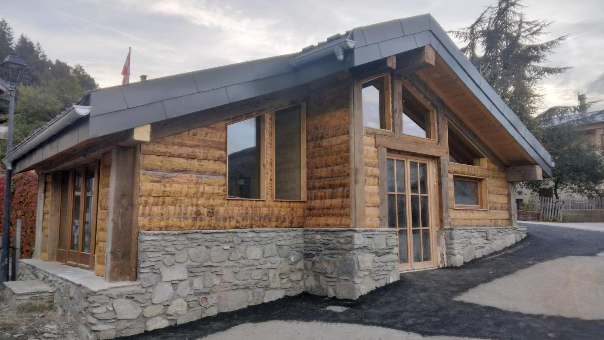 Chalet Balneo Billard La Plagne Savoie Vue Top Bagian luar foto