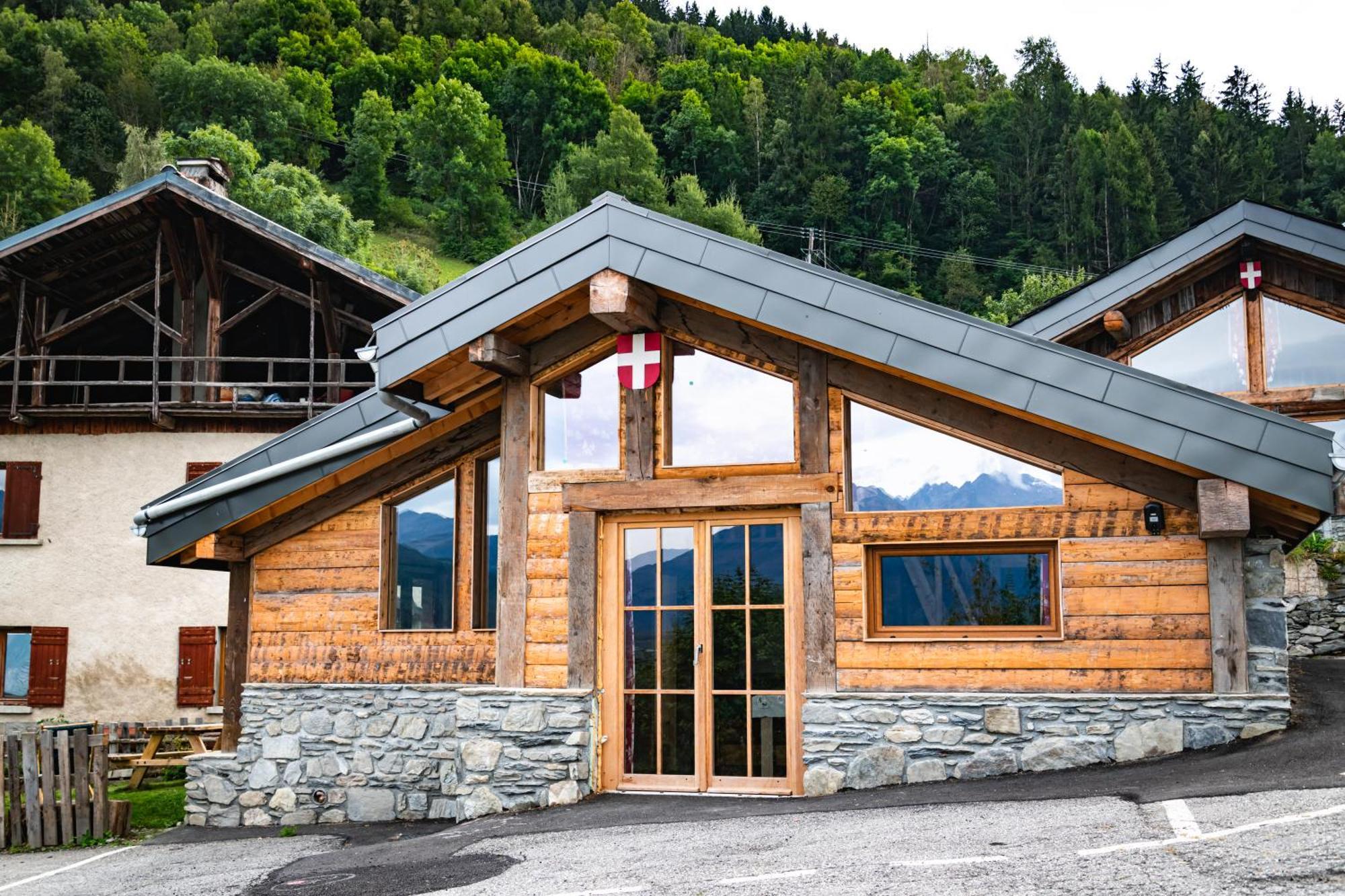 Chalet Balneo Billard La Plagne Savoie Vue Top Bagian luar foto