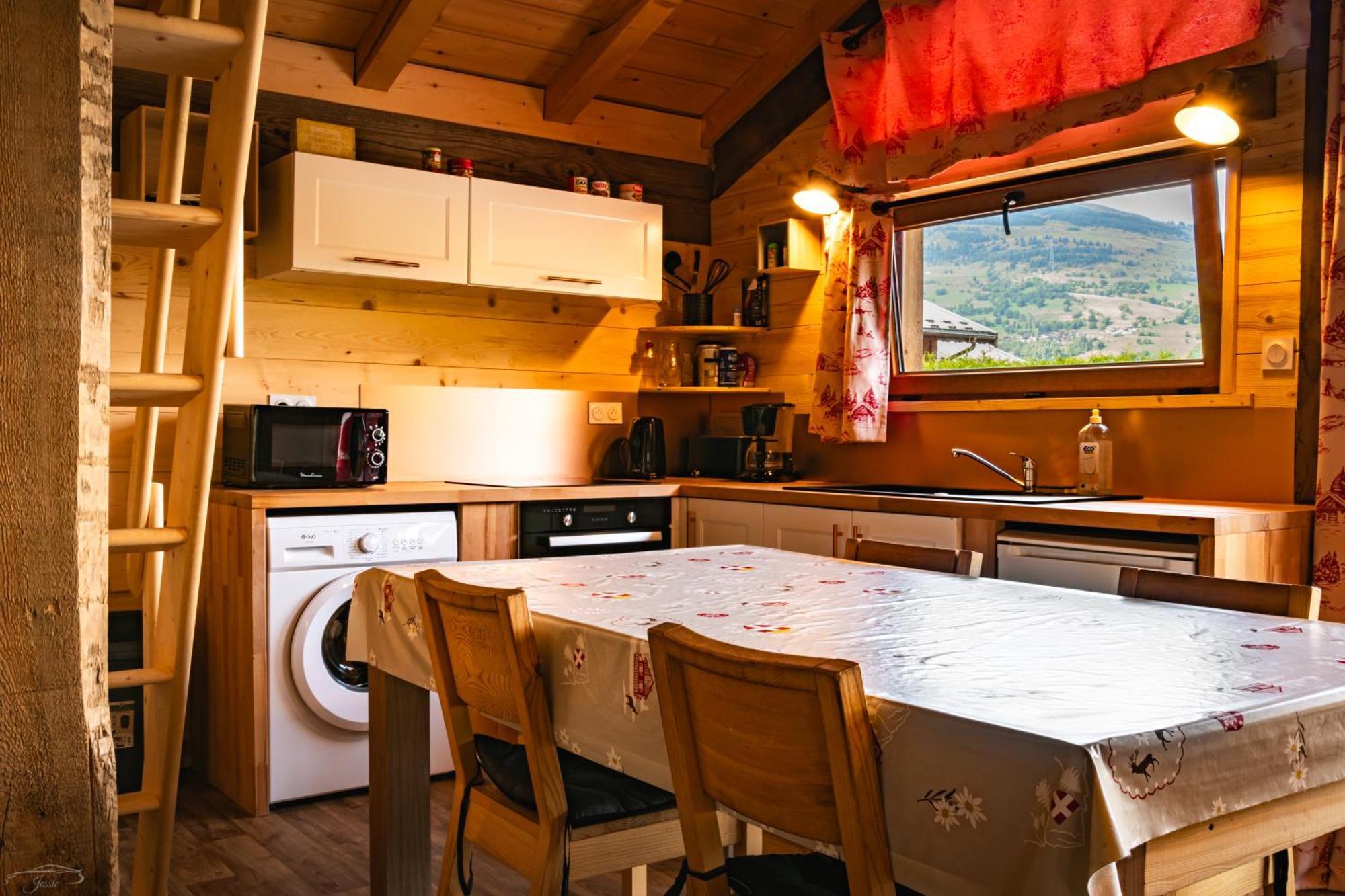 Chalet Balneo Billard La Plagne Savoie Vue Top Bagian luar foto